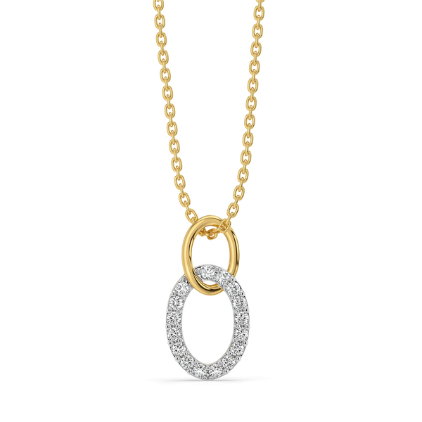 Twin Arc - Lab Diamond Pendant