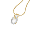 Twin Arc - Lab Diamond Pendant