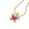 Everfly - Lab Diamond Ruby Pendant