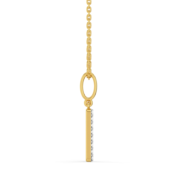 Recto Charm - Lab Diamond Pendant