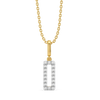 Recto Charm - Lab Diamond Pendant