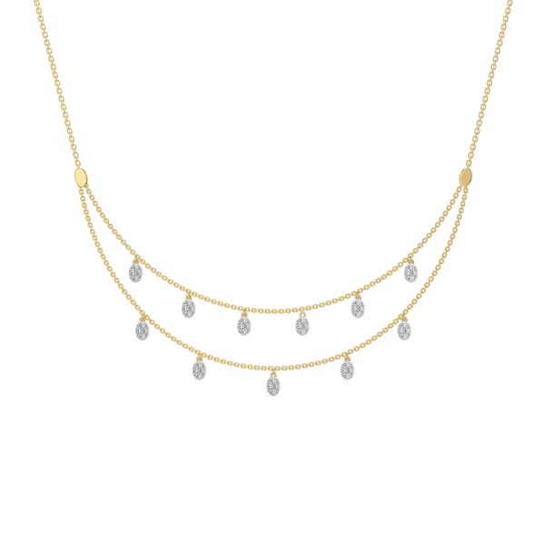 Lukson Dancing Details Lab Grown Diamond Necklace