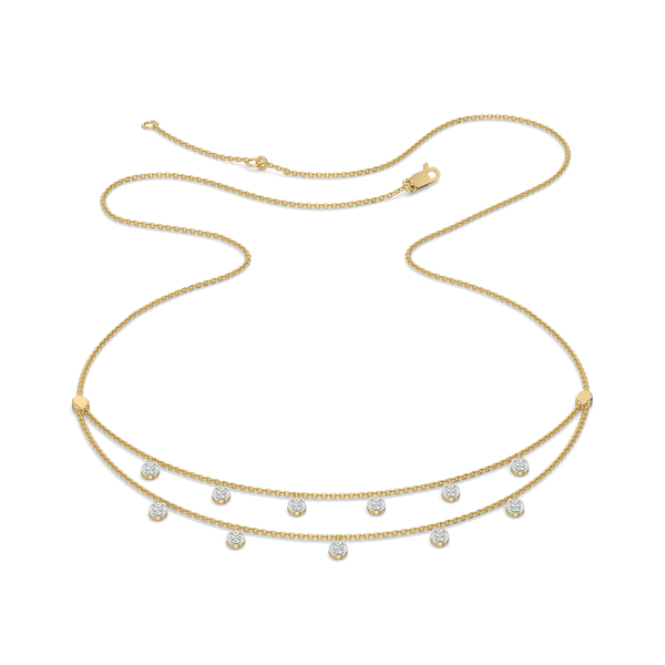 Dancing Details Lab Grown Diamond Necklace Online in India- Lukson