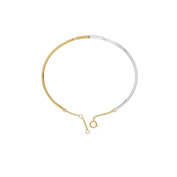 Dual Flow - Lab Diamond Bangle