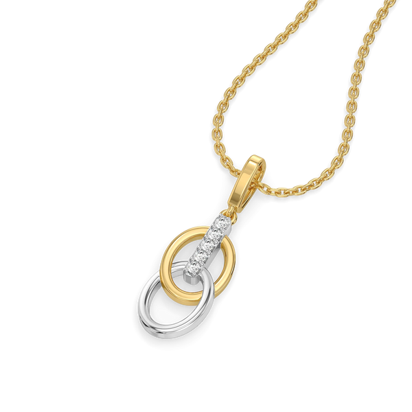 Lukson Twined Radiance Lab Grown Diamond Pendant in India