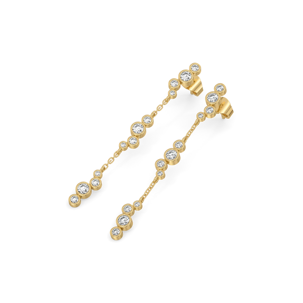 Lukson Morning Frost Lab Grown Diamond Solitaire Earrings