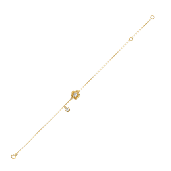 Blush Rosé - Lab Grown Diamond Solitaire Bracelet Online - Lukson