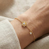 Blush Rosé - Lab Grown Diamond Solitaire Bracelet - Lukson