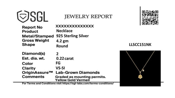 Blush Rosé - Lab Diamond Solitaire Necklace