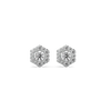 Lukson | Solitaire Facets Lab Grown Diamond Earrings for Women