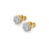 Lukson | Solitaire Facets Lab Grown Diamond Earrings