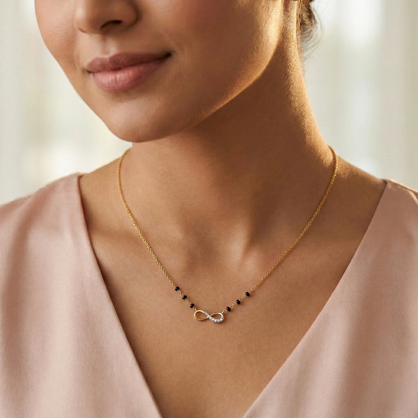 Endless Union - Lab Grown Diamond Mangalsutra Necklace - Lukson
