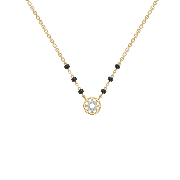 Lukson Floral Promise - Lab Grown Diamond Mangalsutra Necklace