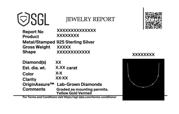 Certified Lukson Subtle Promise - Lab Grown Diamond Mangalsutra Necklace