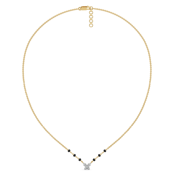 Grace in Flight 18kt Gold Vermeil - Lab Grown Diamond Mangalsutra Necklace - Lukson