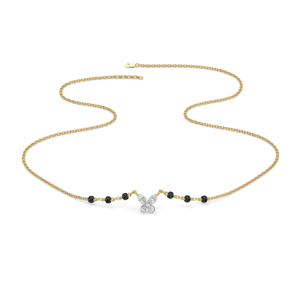 Grace in Flight - Lab Grown Diamond Mangalsutra Necklace for Women - Lukson