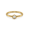 Tiny Blossom - Lab Diamond Solitaire Ring