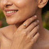 Tiny Blossom - Lab Diamond Solitaire Ring
