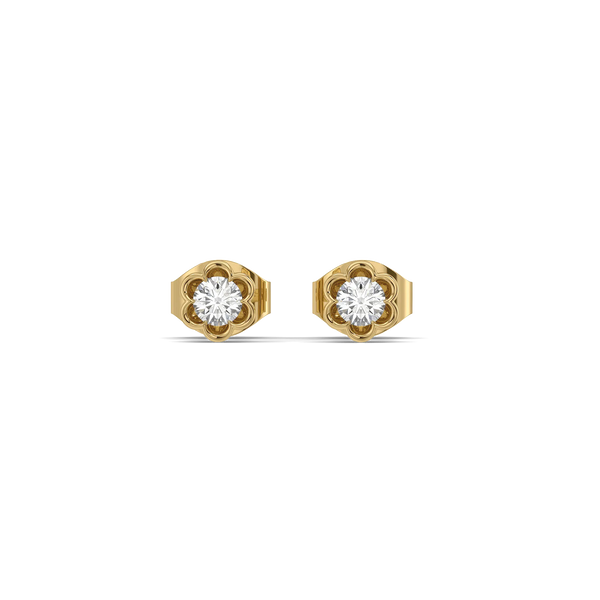 Tiny Blossom - Lab Diamond Stud Earrings