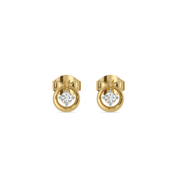 Little Bow - Lab Diamond Stud Earrings