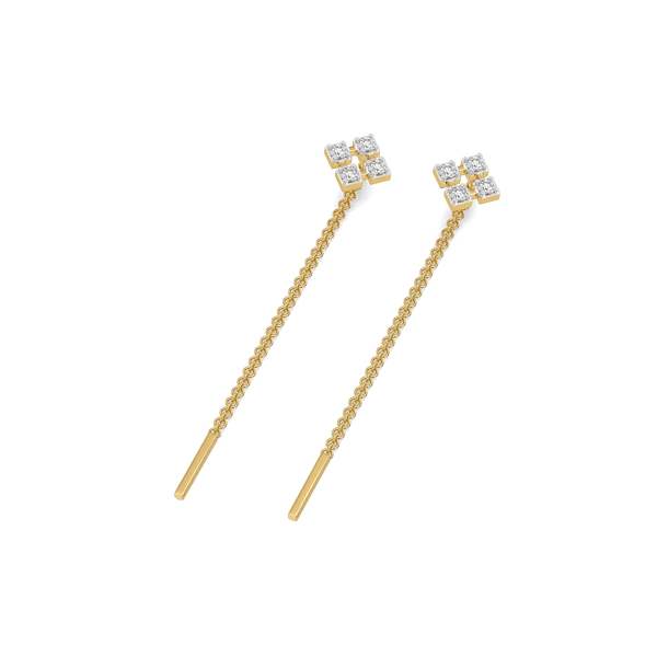 Skyline Drops - Lab Diamond Sui Dhaga Earrings