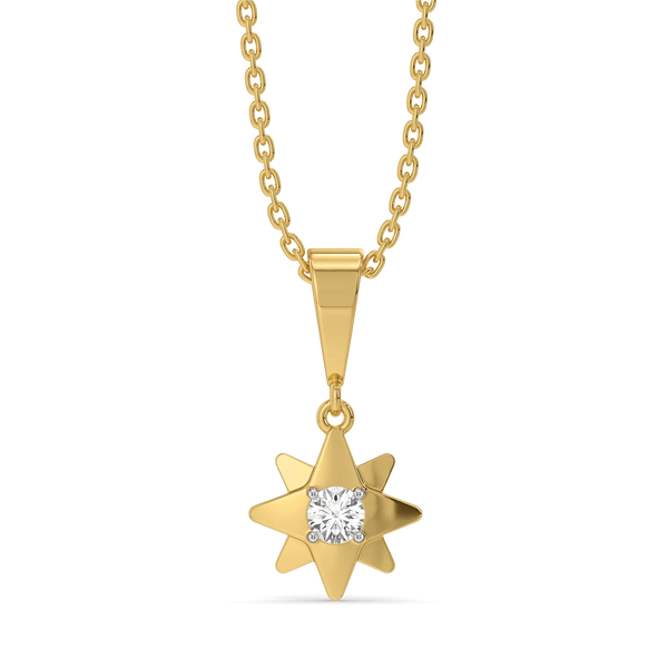 Wishing Star - Lab Diamond Pendant