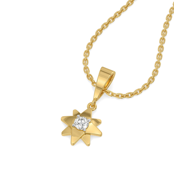 Wishing Star - Lab Diamond Pendant