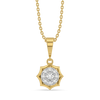 Golden Dawn - Lab Diamond Pendant