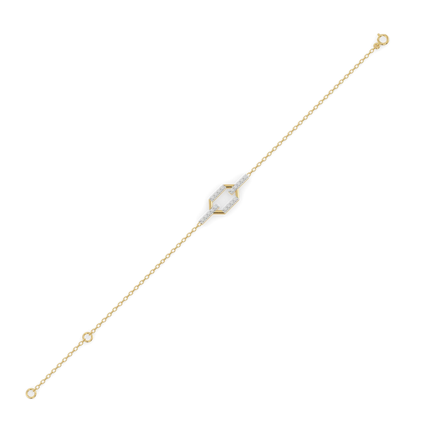 Golden Connection - Lab Diamond Bracelet