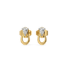 Pear Loop - Lab Diamond Stud Earrings
