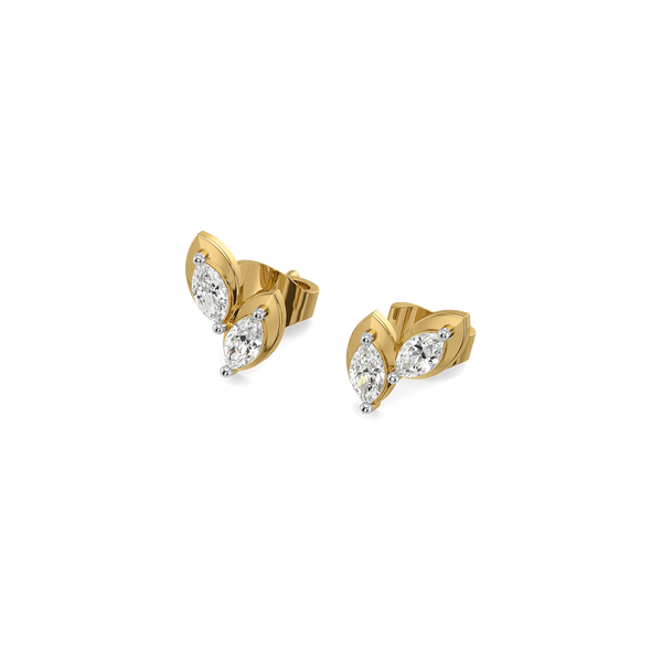 Luna Marquise - Lab Diamond Stud Earrings