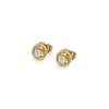 Oval Lock - Lab Diamond Stud Earrings