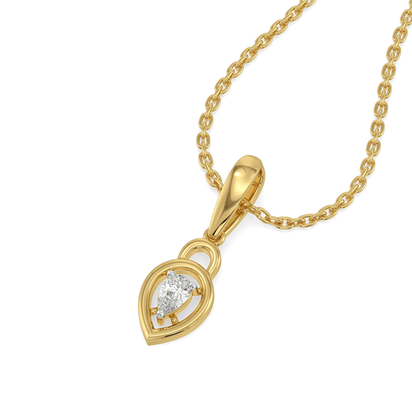 The Love Lock - Lab Diamond Pendant