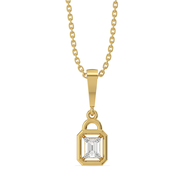 Crown Cut - Lab Diamond Pendant