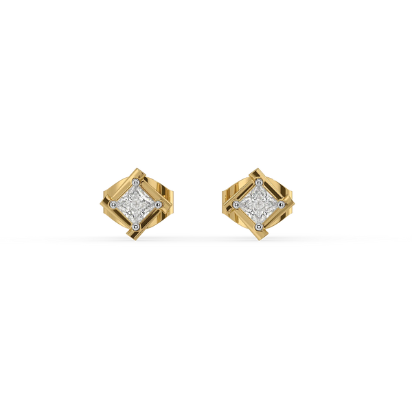 Crown Cut - Lab Diamond Stud Earrings