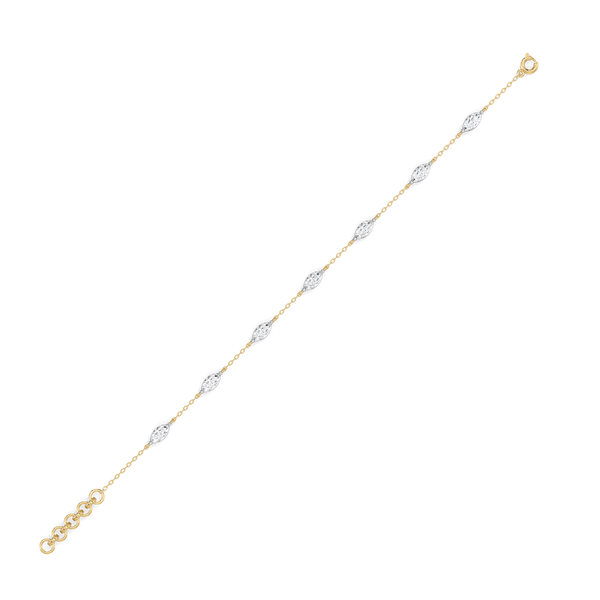 Marquise Station - Lab Grown Diamond Bracelet for Women - Lukson