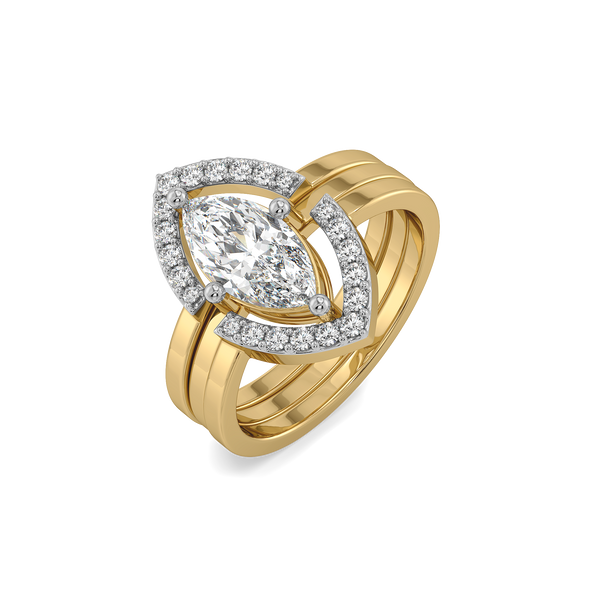 Lukson Marquise Mirage Lab Grown Diamond Modular Ring