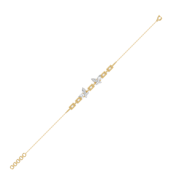 Flutter of Light - Lab Grown Diamond Bracelet for Women - Lukson