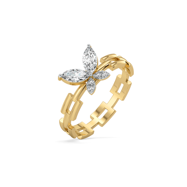 Lukson Flutter of Light Lab Grown Diamond Ring