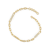 runway links lab diamond link bracelet - Open view