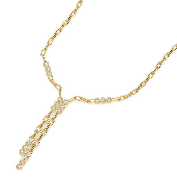 Runway Links Lab Diamond Necklace - Perspective View