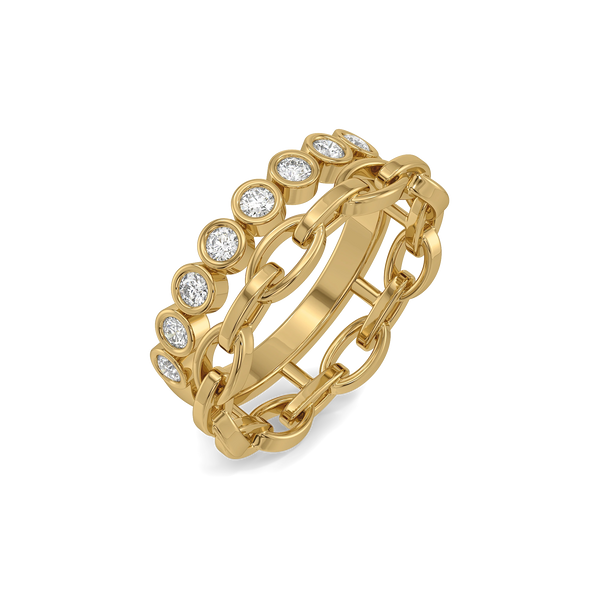 Runway Links - Lab Diamond Band Ring