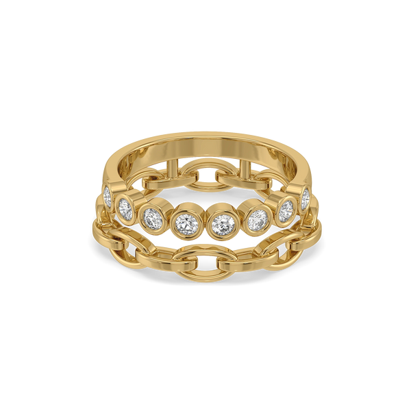Runway Links - Lab Diamond Band Ring