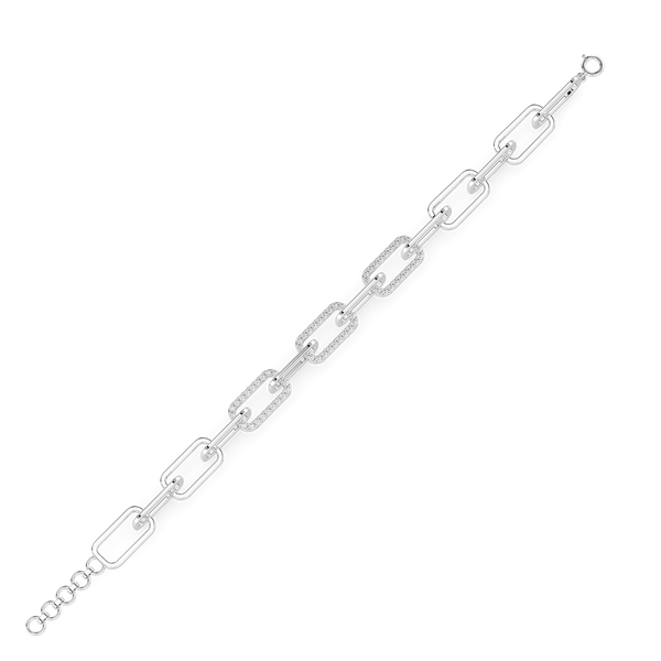 Vogue Glam - Lab Diamond Link Bracelet