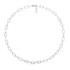 vogue glam lab diamond link necklace - Front Top View