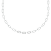 vogue glam lab diamond link necklace - Front view
