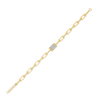 The Miranda LinkLab Diamond Bracelet - top front view