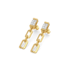 the miranda link lab diamond drop earrings - perspective view