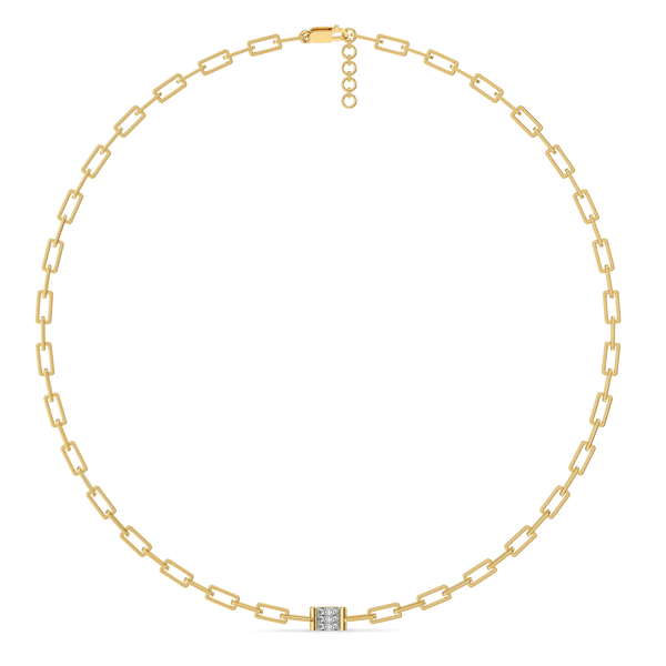 The Miranda Link Lab Diamond Necklace - Top Front view