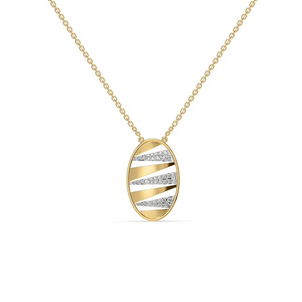 the editorial edge lab diamond necklace- front view